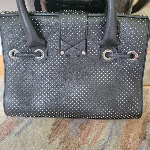 Jimmy Choo Black Tote with Silver Detailing - Picture 6 of 8